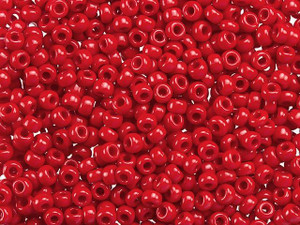 Miyuki 8/0 Round Seed Beads - Opaque Red 22g Vial Miyuki 8/0 Round Seed Beads - Opaque Red 22g Vial