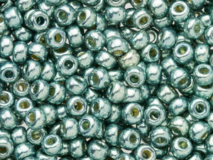 Miyuki 8/0 Round Seed Beads - Duracoat Galvanized Dark Seafoam, 2.5-Inch Tube Miyuki 8/0 Round Seed Beads - Duracoat Galvanized Dark Seafoam, 2.5-Inch Tube
