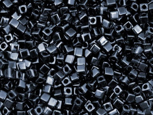 Miyuki 1.8mm Metallic Hematite Square Cut Beads 2.5-Inch Tube Miyuki 1.8mm Metallic Hematite Square Cut Beads 2.5-Inch Tube