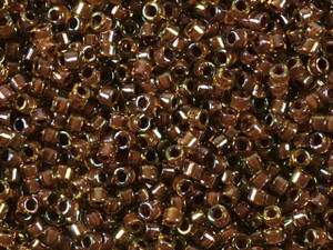 Miyuki 11/0 Color-Lined Amber/Dark Amber Delica Seed Beads 2.5-Inch Tube Miyuki 11/0 Color-Lined Amber/Dark Amber Delica Seed Beads 2.5-Inch Tube