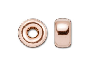 Rose Gold-Filled 14K/20 6mm Roundel Bead Rose Gold-Filled 14K/20 6mm Roundel Bead