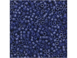 Miyuki 11/0 Duracoat Matte Opaque Dyed Navy Blue Delica Seed Beads 2.5-Inch Tube Miyuki 11/0 Duracoat Matte Opaque Dyed Navy Blue Delica Seed Beads 2.5-Inch Tube