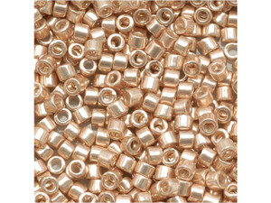 Miyuki 11/0 Galvanized Champagne Delica Seed Beads 2.5-Inch Tube Miyuki 11/0 Galvanized Champagne Delica Seed Beads 2.5-Inch Tube