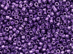 Miyuki 11/0 Galvanized Dark Purple Delica Seed Beads 2.5-Inch Tube Miyuki 11/0 Galvanized Dark Purple Delica Seed Beads 2.5-Inch Tube