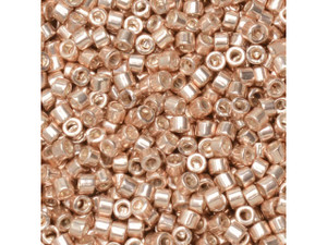 Miyuki 11/0 Galvanized Lt Rose Delica Seed Beads 2.5-Inch Tube Miyuki 11/0 Galvanized Lt Rose Delica Seed Beads 2.5-Inch Tube