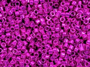 Miyuki 11/0 Galvanized Magenta Delica Seed Beads 2.5-Inch Tube