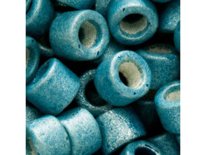 Miyuki 11/0 Galvanized Matte Dark Aqua Delica Seed Beads 2.5-Inch Tube Miyuki 11/0 Galvanized Matte Dark Aqua Delica Seed Beads 2.5-Inch Tube