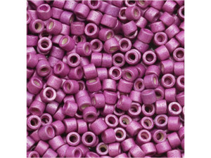 Miyuki 11/0 Galvanized Matte Magenta Delicas, 2.5-Inch Tube Miyuki 11/0 Galvanized Matte Magenta Delicas, 2.5-Inch Tube
