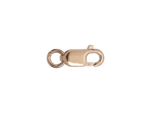 Rose Gold-Filled 14K/20 8mm Lobster Clasp with Ring Rose Gold-Filled 14K/20 8mm Lobster Clasp with Ring