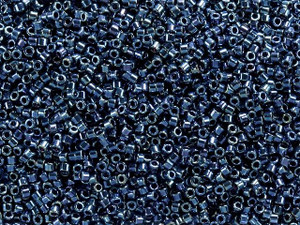 Miyuki 11/0 Iris Blue/Dark Blue Delica Seed Beads 2.5-Inch Tube Miyuki 11/0 Iris Blue/Dark Blue Delica Seed Beads 2.5-Inch Tube