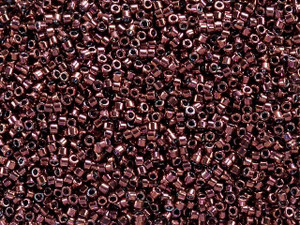 Miyuki 11/0 Delica Bead Metallic Dark Raspberry, 2.5-Inch Tube Miyuki 11/0 Delica Bead Metallic Dark Raspberry, 2.5-Inch Tube