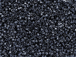 Miyuki 11/0 Metallic Hematite Delica Seed Beads 2.5-Inch Tube Miyuki 11/0 Metallic Hematite Delica Seed Beads 2.5-Inch Tube