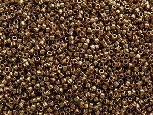 Miyuki 11/0 Delica Bead Metallic Lt Bronze 2.5-Inch Tube Miyuki 11/0 Delica Bead Metallic Lt Bronze 2.5-Inch Tube