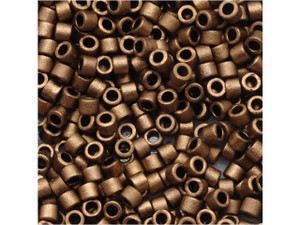 Miyuki 11/0 Metallic Matte Bronze Delica Seed Beads 2.5-Inch Tube Miyuki 11/0 Metallic Matte Bronze Delica Seed Beads 2.5-Inch Tube