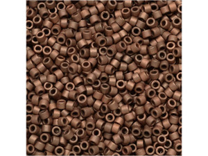 Miyuki 11/0 Metallic Matte Copper Plated Delica Seed Beads, 2.5-Inch Tube Miyuki 11/0 Metallic Matte Copper Plated Delica Seed Beads, 2.5-Inch Tube