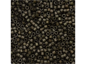Miyuki 11/0 Metallic Matte Dark Olive Delica Seed Beads, 2.5-Inch Tube Miyuki 11/0 Metallic Matte Dark Olive Delica Seed Beads, 2.5-Inch Tube