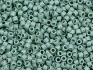 Miyuki 11/0 Metallic Matte Light Sage Green Delica Seed Beads 2.5-Inch Tube Miyuki 11/0 Metallic Matte Light Sage Green Delica Seed Beads 2.5-Inch Tube
