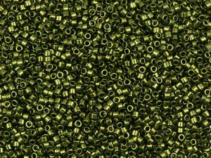 Miyuki 11/0 Metallic Olive Delica Seed Beads 2.5-Inch Tube Miyuki 11/0 Metallic Olive Delica Seed Beads 2.5-Inch Tube