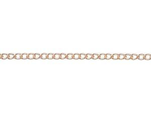 Rose Gold-Filled 14K/20 Curb Chain by the Foot Rose Gold-Filled 14K/20 Curb Chain by the Foot