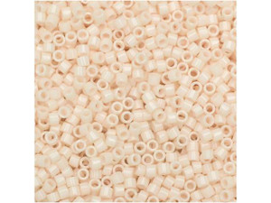 Miyuki 11/0 Opaque Blushed White Delica Seed Beads 2.5-Inch Tube Miyuki 11/0 Opaque Blushed White Delica Seed Beads 2.5-Inch Tube