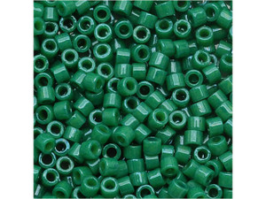Miyuki 11/0 Opaque Green Delica Seed Beads 2.5-Inch Tube Miyuki 11/0 Opaque Green Delica Seed Beads 2.5-Inch Tube