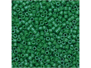 Miyuki 11/0 Opaque Kelly Green Delica Seed Beads 2.5-Inch Tube Miyuki 11/0 Opaque Kelly Green Delica Seed Beads 2.5-Inch Tube