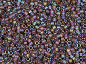 Miyuki 11/0 Opaque Matte AB Light Plum Delica Seed Beads 2.5-Inch Tube Miyuki 11/0 Opaque Matte AB Light Plum Delica Seed Beads 2.5-Inch Tube