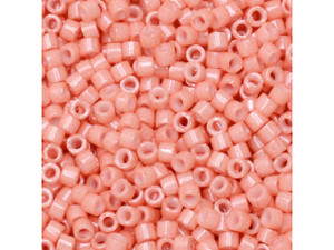 Miyuki 11/0 Opaque Peach Delicas, 2.5-Inch Tube Miyuki 11/0 Opaque Peach Delicas, 2.5-Inch Tube