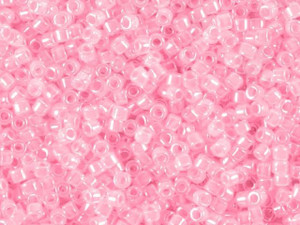 Miyuki 11/0 Opaque Pearl Bubblegum Pink Delica Seed Beads 2.5-Inch Tube Miyuki 11/0 Opaque Pearl Bubblegum Pink Delica Seed Beads 2.5-Inch Tube