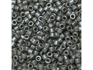 Miyuki 11/0 Opaque Pearl Dark Grey Slate Delica Seed Beads 2.5-Inch Tube Miyuki 11/0 Opaque Pearl Dark Grey Slate Delica Seed Beads 2.5-Inch Tube