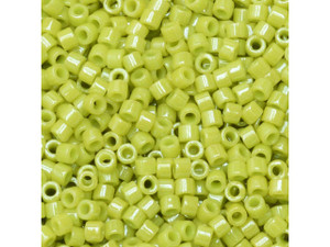 Miyuki 11/0 Opaque Pearl Lime Green Delica Seed Beads 2.5-Inch Tube Miyuki 11/0 Opaque Pearl Lime Green Delica Seed Beads 2.5-Inch Tube