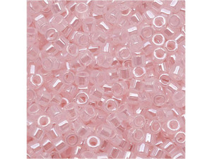 Miyuki 11/0 Opaque Pearl Pastel Pink Delica Seed Beads 2.5-Inch Tube Miyuki 11/0 Opaque Pearl Pastel Pink Delica Seed Beads 2.5-Inch Tube