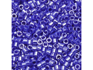 Miyuki 11/0 Opaque Pearl Star Spangle Blue Delica Seed Beads 2.5-Inch Tube Miyuki 11/0 Opaque Pearl Star Spangle Blue Delica Seed Beads 2.5-Inch Tube