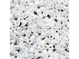 Miyuki 11/0 Opaque Pearl White Pearl Delica Seed Beads 2.5-Inch Tube Miyuki 11/0 Opaque Pearl White Pearl Delica Seed Beads 2.5-Inch Tube