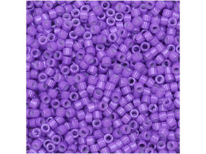 Miyuki 11/0 Opaque Purple Delica Seed Beads 2.5-Inch Tube Miyuki 11/0 Opaque Purple Delica Seed Beads 2.5-Inch Tube
