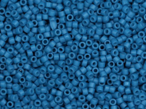 Miyuki 11/0 Opaque Semi-Matte Dark Capri Blue Delicas, 2.5-Inch Tube Miyuki 11/0 Opaque Semi-Matte Dark Capri Blue Delicas, 2.5-Inch Tube