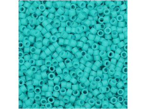 Miyuki 11/0 Opaque Semi-Matte Turquoise Delica Seed Beads 2.5-Inch Tube Miyuki 11/0 Opaque Semi-Matte Turquoise Delica Seed Beads 2.5-Inch Tube