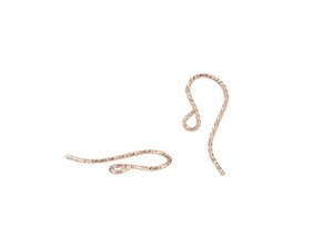 Rose Gold-Filled 14K/20 Sparkle French Ear Wire (1 Pair) Rose Gold-Filled 14K/20 Sparkle French Ear Wire (1 Pair)