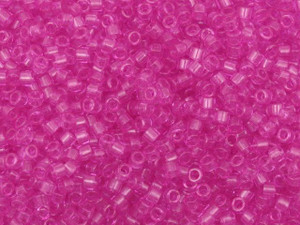 Miyuki 11/0 Trans Fuchsia Delica Seed Beads 2.5-Inch Tube Miyuki 11/0 Trans Fuchsia Delica Seed Beads 2.5-Inch Tube