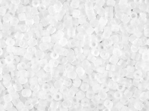 Miyuki 11/0 Trans Matte Crystal Delica Seed Beads 2.5-Inch Tube Miyuki 11/0 Trans Matte Crystal Delica Seed Beads 2.5-Inch Tube