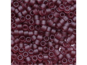 Miyuki 11/0 Trans Matte Dark Amethyst Delica Seed Beads 2.5-Inch Tube Miyuki 11/0 Trans Matte Dark Amethyst Delica Seed Beads 2.5-Inch Tube