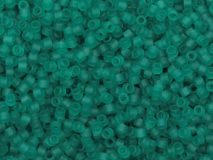 Miyuki 11/0 Trans Matte Tropical Teal Delica Seed Beads 2.5-Inch Tube Miyuki 11/0 Trans Matte Tropical Teal Delica Seed Beads 2.5-Inch Tube