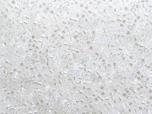 Miyuki 11/0 Trans Pearl Crystal Delica Seed Beads 2.5-Inch Tube Miyuki 11/0 Trans Pearl Crystal Delica Seed Beads 2.5-Inch Tube