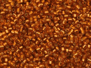 Miyuki 11/0 Trans Silver Lined Burnt Orange Delica Seed Beads 2.5-Inch Tube Miyuki 11/0 Trans Silver Lined Burnt Orange Delica Seed Beads 2.5-Inch Tube