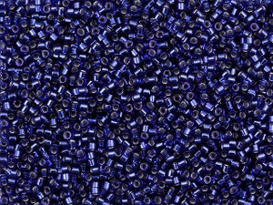 Miyuki 11/0 Trans Silver Lined Montana Sapphire Delica Seed Beads 2.5-Inch Tube Miyuki 11/0 Trans Silver Lined Montana Sapphire Delica Seed Beads 2.5-Inch Tube