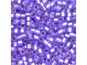 Miyuki 11/0 Trans Silver Lined Semi-Matte Lt Purple Delica Seed Beads 2.5-Inch Tube Miyuki 11/0 Trans Silver Lined Semi-Matte Lt Purple Delica Seed Beads 2.5-Inch Tube