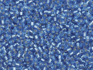 Miyuki 11/0 Trans Silver-Lined Blue Azure Delicas, 2.5-Inch Tube Miyuki 11/0 Trans Silver-Lined Blue Azure Delicas, 2.5-Inch Tube