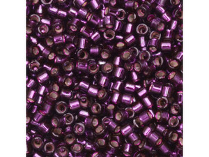 Miyuki 11/0 Trans Silver-Lined Burgundy Wine Delica Seed Beads 2.5-Inch Tube Miyuki 11/0 Trans Silver-Lined Burgundy Wine Delica Seed Beads 2.5-Inch Tube