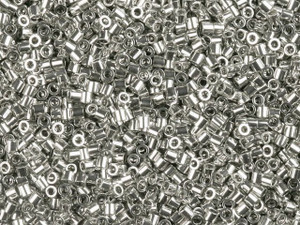Miyuki 15/0 Metallic Dark White Gold 24 Karat Plated Delica Seed Beads 2.5-Inch Tube Miyuki 15/0 Metallic Dark White Gold 24 Karat Plated Delica Seed Beads 2.5-Inch Tube