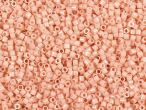 Miyuki 15/0 Opaque Pearl Light Peachy Coral Delica Seed Beads 2.5-Inch Tube Miyuki 15/0 Opaque Pearl Light Peachy Coral Delica Seed Beads 2.5-Inch Tube